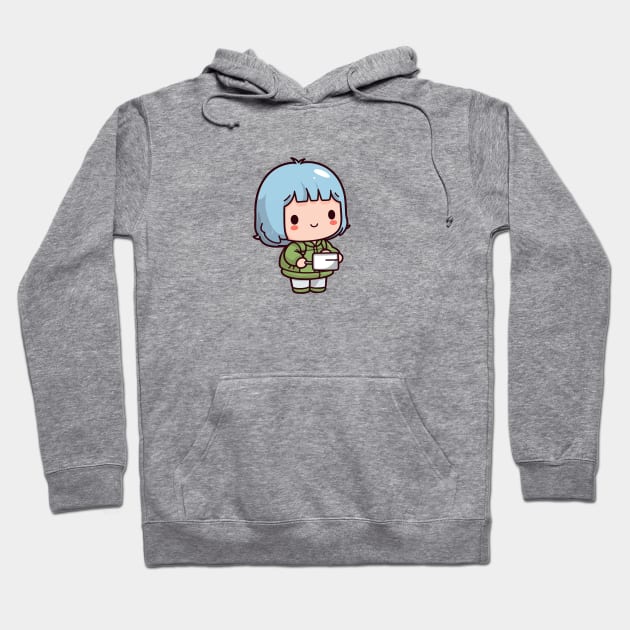 Kawaii camping girl Hoodie by Mon Kawaii Lab